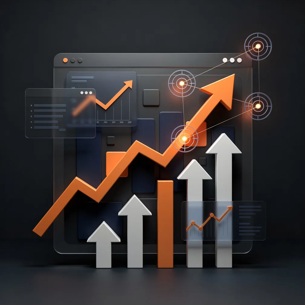 Paid search growth concept visual
