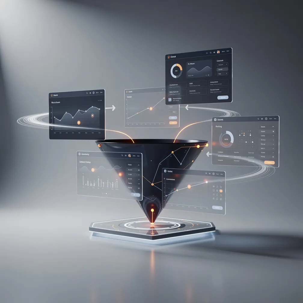 Landing page optimization concept visual